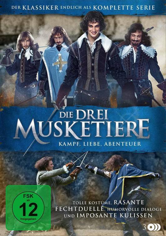 Die drei Musketiere - Kampf, Liebe, Abenteuer - Kompl Serie 3 DVD's