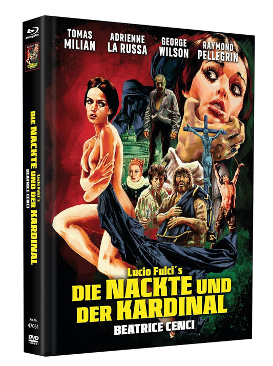 Die Nackte und der Kardinal - Uncut Mediabook Edition (DVD+Blu-ray) Cover G wattiert mit Spotlack