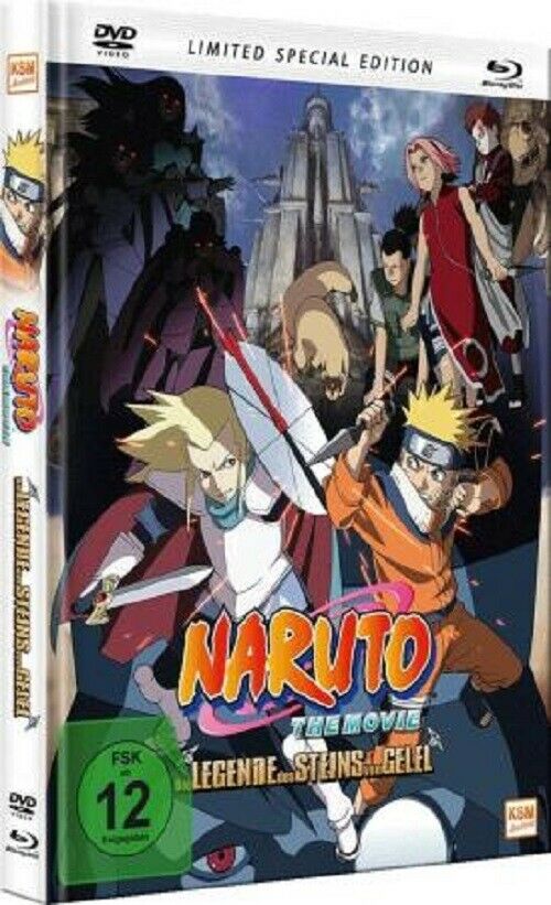 NARUTO THE MOVIE 2 DIE LEGENDE DES STEINS VON GELEL MEDIABOOK BLU RAY + DVD