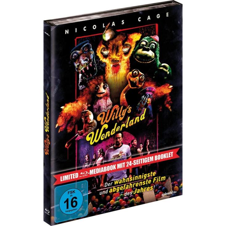 Willy's Wonderland - Mediabook - (Nicolas Cage)  BLU-RAY