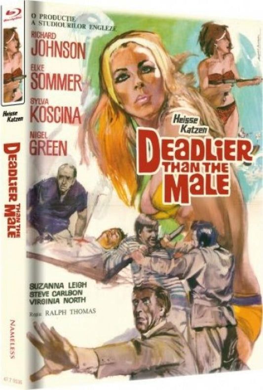 Heisse Katzen - Deadlier Than The Male - 2-Disc Mediabook (Cover Painted) - limitiert auf 444 Stk. Blu-ray+DVD